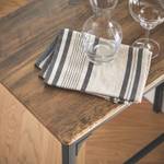 Table + 2 x Tabourets de Bar OGT03-XL Marron - Bois manufacturé - 89 x 100 x 45 cm