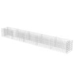 Gabionen-Hochbeet 296088 Silber - Metall - 50 x 50 x 450 cm