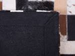 Teppich CESME Beige - Schwarz - Braun - Grau - Weiß - Echtleder - 150 x 80 x 80 cm