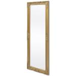 Wandspiegel im Barock-Stil Gold - Glas - Massivholz - 50 x 1 x 140 cm