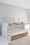 Alya mitwachsendes Babybett Weiß - Holzwerkstoff - 184 x 90 x 112 cm