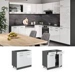 Meuble cuisine R-Line 34907 Anthracite - Blanc brillant