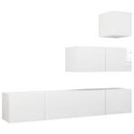 TV-Schrank 4er Set D749 Weiß - Holzwerkstoff - 30 x 30 x 31 cm