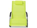 Chaise longue CARANO Noir - Vert - Citron vert - Argenté