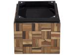 Table basse GAMETI Marron - Bois massif - 45 x 40 x 45 cm