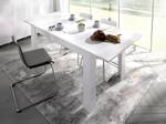 Table extensible BALKIS Blanc - Bois manufacturé - 90 x 77 x 190 cm