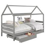 Lit cabane CLIA 90x200 cm Gris