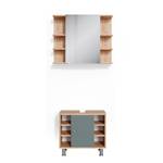 Salle de bains Fynn (2 éléments) Vert - Imitation chêne - 80 x 64 x 32 cm