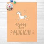You are magical Unicorn Vinyl-Teppich - You are magical Unicorn - Hochformat 3:4 - 135 x 180 cm