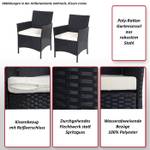 Poly-Rattan Sessel Halden (2er-Set) Anthrazit - Grau