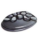 WC-Sitz Hot Stones Grau - Holzwerkstoff - 38 x 6 x 47 cm