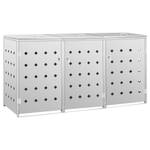 Mülltonnenbox 3000237 Silber - Metall - 78 x 115 x 207 cm