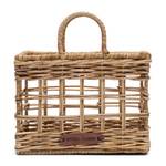 Rustikale Rattan Serviettenständer Braun - Rattan - Holzart/Dekor - 10 x 34 x 18 cm