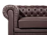 Chesterfield Sofa CHESTERFIELD 2-tlg Braun - Dunkelbraun - 195 x 70 x 90 cm