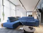 Ecksofa APIRO L-S Blau - Ecke davorstehend links