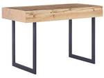 Schreibtisch VIDA Schwarz - Braun - Holzwerkstoff - 120 x 76 x 55 cm