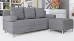 Schlafsofa Dover mit Polsterhocker Grau