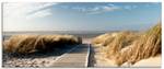 Glasbild Nordseestrand auf Langeoog 125 x 50 cm