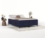 Boxspringbett Malte Marineblau - Breite: 140 cm - H3