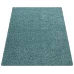 Hochflor-Teppich Twister 500 Türkis - 60 x 100 cm