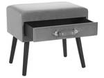 Table de chevet EUROSTAR Noir - Gris