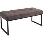 Banc Smart Dolce Marron - Textile - 90 x 40 x 40 cm