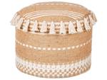 Pouf SARSAR Beige - Naturfaser - 50 x 35 x 50 cm