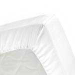 Spannbettlaken - Jersey - 70x200cm Weiß Weiß - Textil - 70 x 4 x 200 cm
