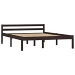 Bettgestell 298585-2 Dunkelbraun - 146 x 60 cm