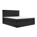 Boxspringbett Annecy Taschenfederkern Schwarz - Breite: 180 cm