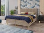 Boxspringbett Gold Beige - Breite: 166 cm