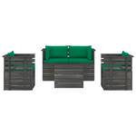 Garten-Lounge-Set (5-teilig) 3005334 Grün