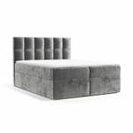 Boxspringbett Essence Bonellfederkern Grau - Breite: 140 cm