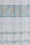 Vorhang Streifen blau-beige