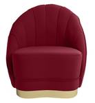 Fauteuil BETTY Rouge - Textile - 73 x 82 x 72 cm