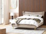 Doppelbett CHALEIX Beige - Gold - Grau - Taupe - Breite: 188 cm