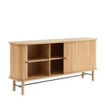 Buffet design Mati Marron - En partie en bois massif - 160 x 75 x 40 cm