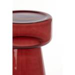 Beistelltisch Dakwa Rot - 30 x 50 x 30 cm - Durchmesser: 30 cm - Glas
