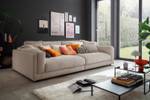 Big Sofa RAINA Taupe - Breite: 254 cm - Textil