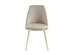 Chaise NEBINA Lot de 2 Beige - Textile - 54 x 83 x 48 cm