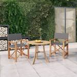 Regiestuhl (2er Set) 3143629 Grau - Massivholz - Holzart/Dekor - 57 x 85 x 54 cm