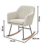 Fauteuil à bascule ELSA Beige