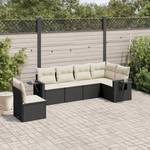 Gartensitzgruppe K4598(6-tlg) Schwarz - Massivholz - 69 x 62 x 55 cm