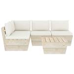 Gartensitzgruppe K146(5-tlg) Beige - Massivholz - 65 x 60 x 60 cm