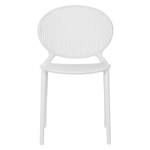 Chaise de jardin lot de 4 2471 Blanc