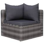 Garten-Sofa-Set (8-teilig) 3009702-7 Grau - Metall - Polyrattan - 72 x 63 x 72 cm