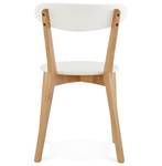 Stuhl DADY Weiß - Massivholz - 47 x 80 x 52 cm