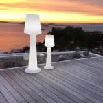kabelgebundene LED-Stehleuchte AUSTRAL Weiß - Kunststoff - 34 x 110 x 34 cm