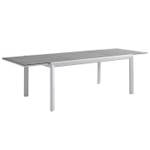 Table de jardin à rallonge Lippi Blanc - Largeur : 360 cm