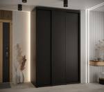 ARMOIRE À PORTES COULISSANTES DAVOS 1 Noir - Largeur : 150 cm